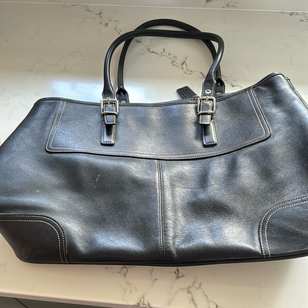 Black Coach Tote Bag